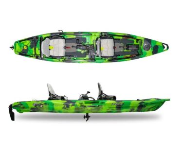 Feelfree Lure II Tandem Kayak w/Overdrive – Lime Camo